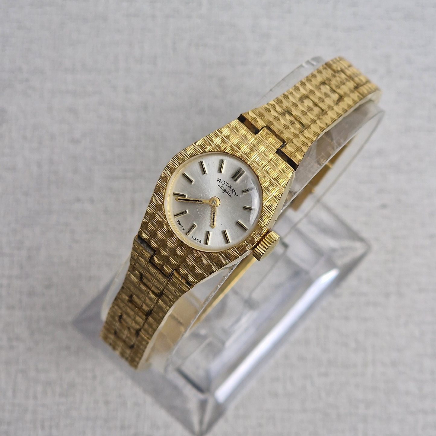 Ladies Manual Wind Gold Plated Rotary