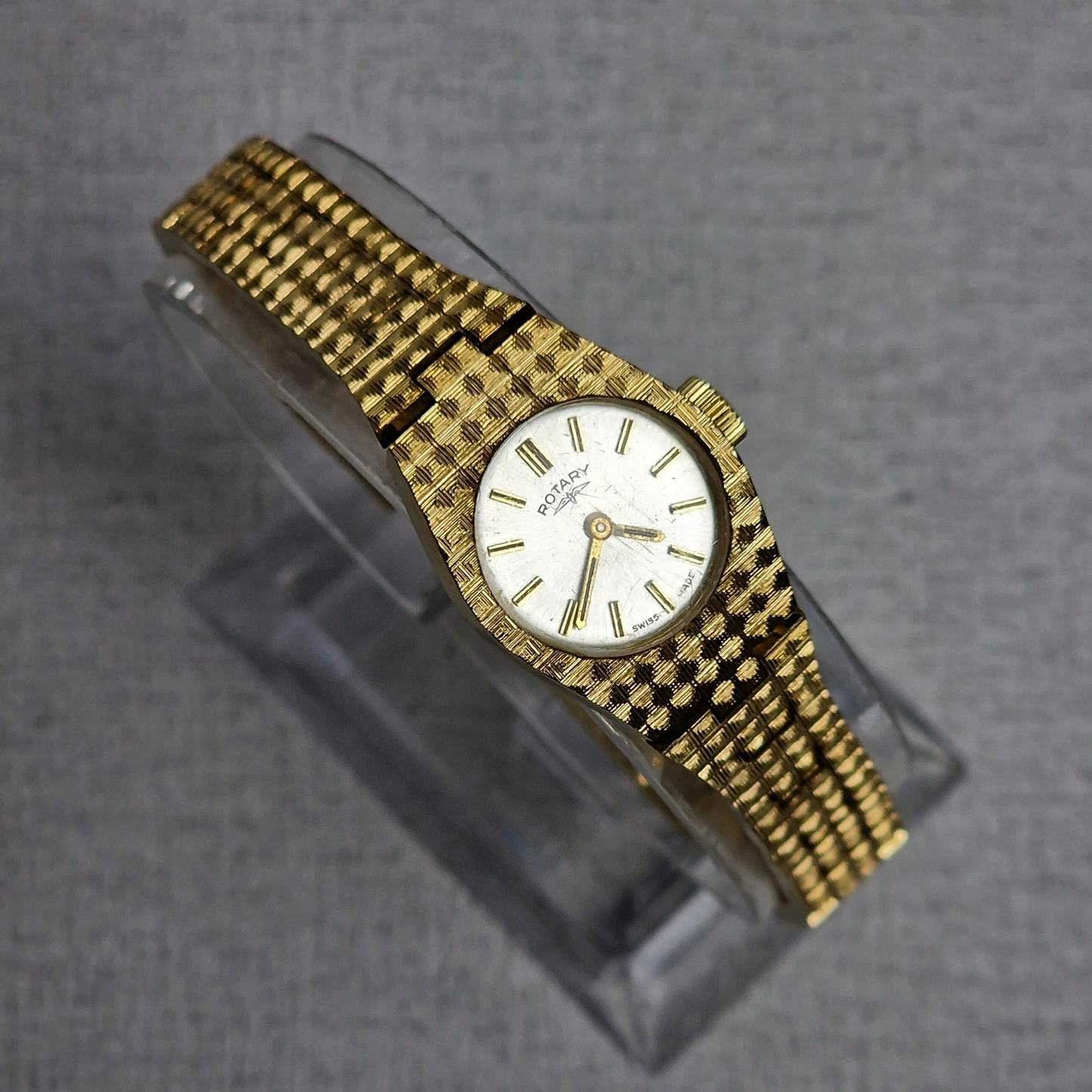 Ladies Manual Wind Gold Plated Rotary
