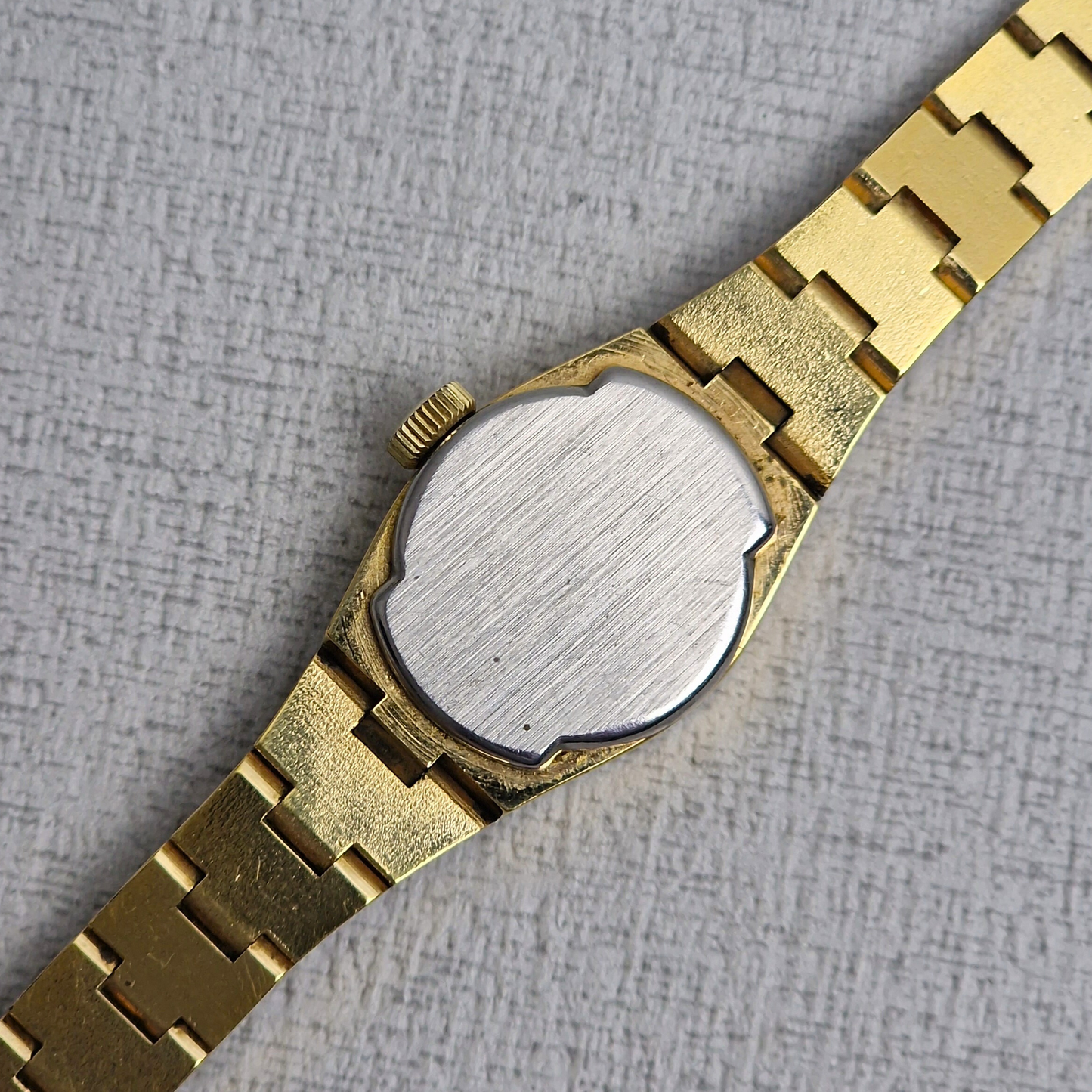 Ladies Manual Wind Gold Plated Rotary