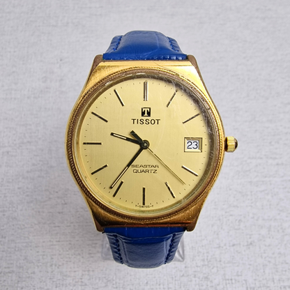 Main View - Vintage Tissot Men's – 37mm gold plated case, gold dial, stainless steel – quartz