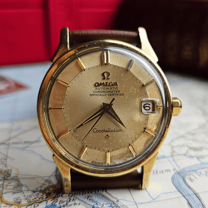 Vintage Omega Constellation Pie Pan Deluxe 14902-3