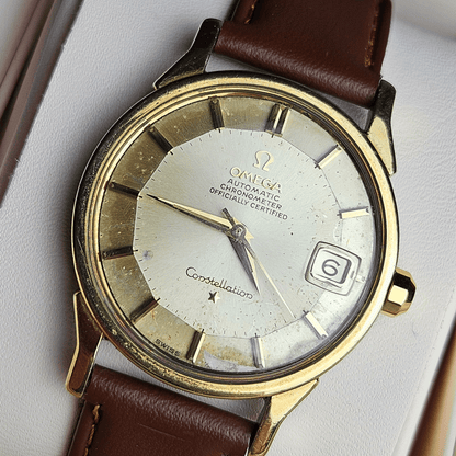 Vintage Omega Constellation Pie Pan Deluxe 14902-3