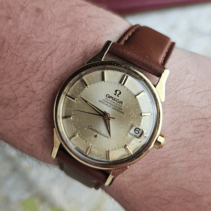 Vintage Omega Constellation Pie Pan Deluxe 14902-3