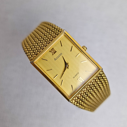 Mens Vintage Accurist Gold Tank Watch (Ref. 192000)